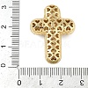 Brass Micro Pave Clear Cubic Zirconia Beads KK-S392-01G-3