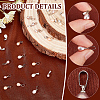 24Pcs 3 Colors Natural Freshwater Shell Charms PALLOY-AB00084-5