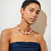 Resin Jelly Heart Beaded Necklaces FS-WGF46B0-01-2