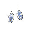 Resin with Pressed Flower Dangle Earrings PW23032484313-1