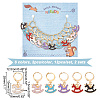 Alloy Enamel Pendant Locking Stitch Markers HJEW-AB00169-2