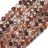Natural Red Hematoid Quartz/Ferruginous Quartz  Beads Strands G-K389-B01-01-1