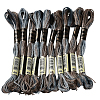 10 Skeins 6-Ply Polyester Embroidery Floss OCOR-CY0002-99E-8