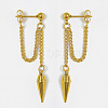 304 Stainless Steel Dangle Stud Earrings WGF9E4F-01-1