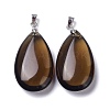 Synthetic Smoky Quartz Pendants G-D084-01P-A03-2
