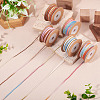 5 Rolls 5 Colors Segment Dyed Macrame Cotton Cord OCOR-TA0004-05B-5