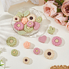 20Pcs 10 Styles Silicone Focal Beads SIL-PA0001-17-4