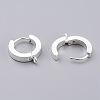 201 Stainless Steel Huggie Hoop Earrings Findings STAS-A167-01A-S-3