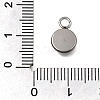304 Stainless Steel Pendant Cabochon Settings STAS-F365-02B-P-3
