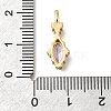 Brass Glass Pendants KK-U061-20G-06-3