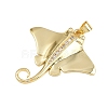 Brass Micro Pave Cubic Zirconia Pendants KK-A269-06G-2