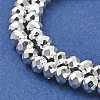 Electroplate Glass Beads Strands EGLA-D030-15B-06-3