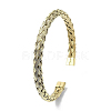 Ion Plating(IP) 304 Stainless Steel Mesh Chains Cuff Bangles BJEW-G693-03G-1