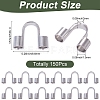 150Pcs 304 Surgical Stainless Steel Wire Guardian and Protectors STAS-TA0006-35C-P-5