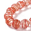 Round Handmade Clear Lampwork Beads Strands LAMP-G150-02E-4