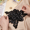 MAYJOYDIY US 1Pc 3D Flower Lace Appliques DIY-MA0005-03B-3