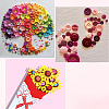 300Pcs 2 Colors Resin Buttons DIY-SP0003-98B-4