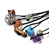 12Pcs Tree of Life Braided Nylon Cord Macrame Pouch Pendant Decorations AJEW-SW00009-01-2