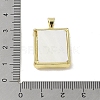 Brass Micro Pave Cubic Zirconia Pendants KK-E111-20G-3