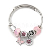 Non-Tarnish 201 Stainless Steel European Bracelet OQ8559-3-1