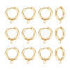 12Pcs 201 Stainless Steel Hoop Earrings STAS-UN0056-85-1