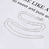 Brass Cable Chains Necklace Making MAK-N029-01S-5