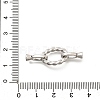 Oval Rack Plating Brass Fold Over Clasps KK-S508-14P-3