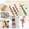 672~800pcs 16 Colors Opaque Acrylic Slide Charms OACR-NB0001-48-6