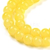 Baking Paint Imitation Jade Glass Round Bead Strands DGLA-Q021-6mm-24-4