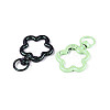 Spray Painted Alloy Swivel Snap Hook Clasps PALLOY-T092-70-2