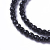 Natural Black Onyx Beads Strands G-F596-28-2mm-3