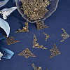 100Pcs 4 Styles Iron Filigree Joiners Sets IFIN-PH0002-18AB-4