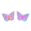 Ion Plating(IP) 304 Stainless Steel Filigree Pendants STAS-T057-61-1