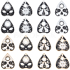 SUNNYCLUE 32Pcs 8 Style Planchette Alloy Enamel Pendants ENAM-SC0004-39-1