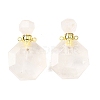 Natural Mixed Stone Perfume Bottle Pendants G-L623-13G-2