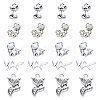 SUNNYCLUE 100Pcs 5 Style Tibetan Style Alloy Pendants PALLOY-SC0003-96-1