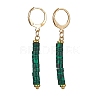 Natural & Synthetic Mixed Gemstone Beaded Dangle Leverback Earrings EJEW-JE05480-4