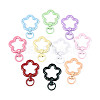 Spray Painted Alloy Swivel Snap Hook Clasps PALLOY-T092-70-1