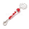 4Pcs Glass Seed Bead Pendant Decorations HJEW-MZ00053-5