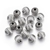 304 Stainless Steel Corrugated Beads X-STAS-P218-24-12mm-1