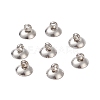 304 Stainless Steel Bead Cap Pendant Bails LS-X-STAS-G224-24P-10-1