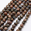 Natural Glaucophane Beads Strands G-K209-04A-6mm-2