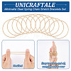 Unicraftale 60Pcs Minimalist Steel Spring Chain Stretch Bracelets Set TWIR-UN0001-12KCG-5