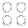 Unicraftale 4Pcs 304 Stainless Steel Spring Gate Rings STAS-UN0041-71-1