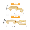 SUPERFINDINGS 7 Styles Eco-Friendly Brass Watch Band Clasps KK-FH0005-22-2