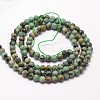 Natural African Turquoise(Jasper) Beads Strands G-N0188-02-2mm-2