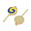 Brass Enamel Pendants KK-P266-12G-2