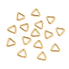 Brass Triangle Linking Ring KK-WH0031-08G-2