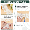 FINGERINSPIRE 7~7.5 Yards Flat Milk Fiber Lace Trim SRIB-FG0001-18B-3