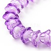 Transparent Glass Beads Strands LAMP-H061-01-5
